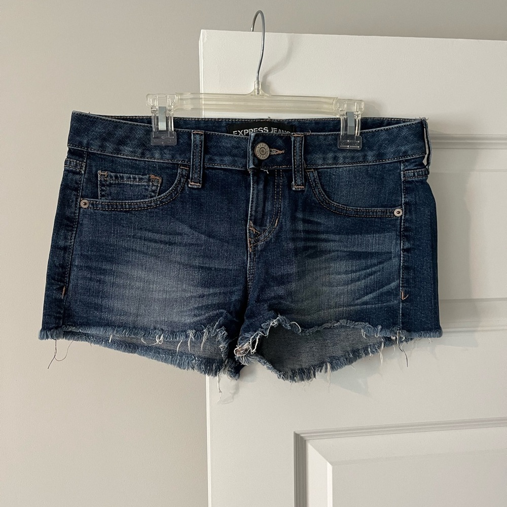 Express denim shorts